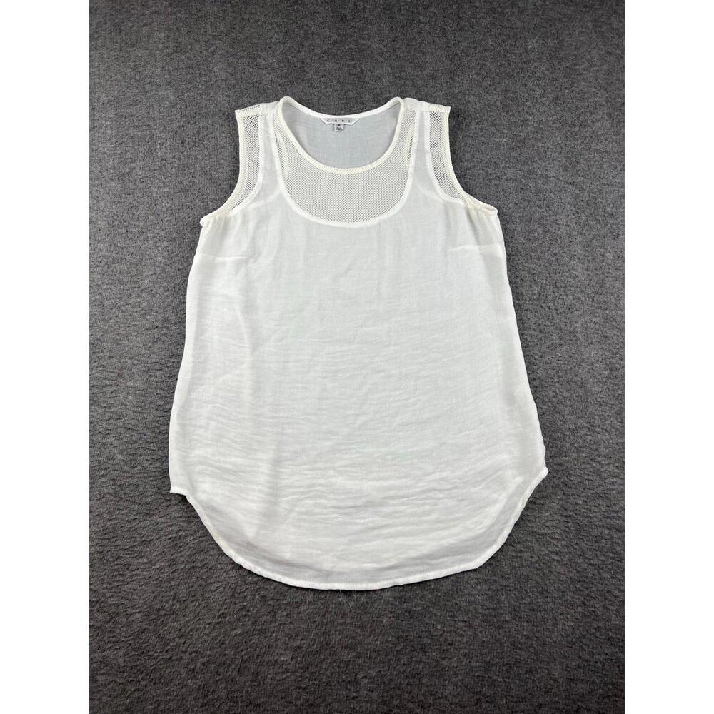 Cabi Women's White Sleeveless Tank Top Size Small